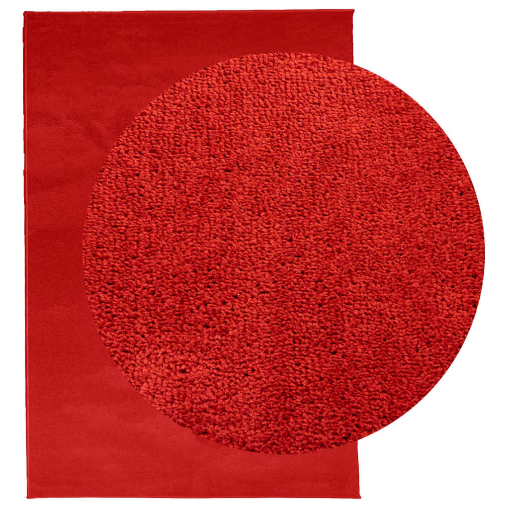 Rug OVIEDO short pile red 160x230 cm