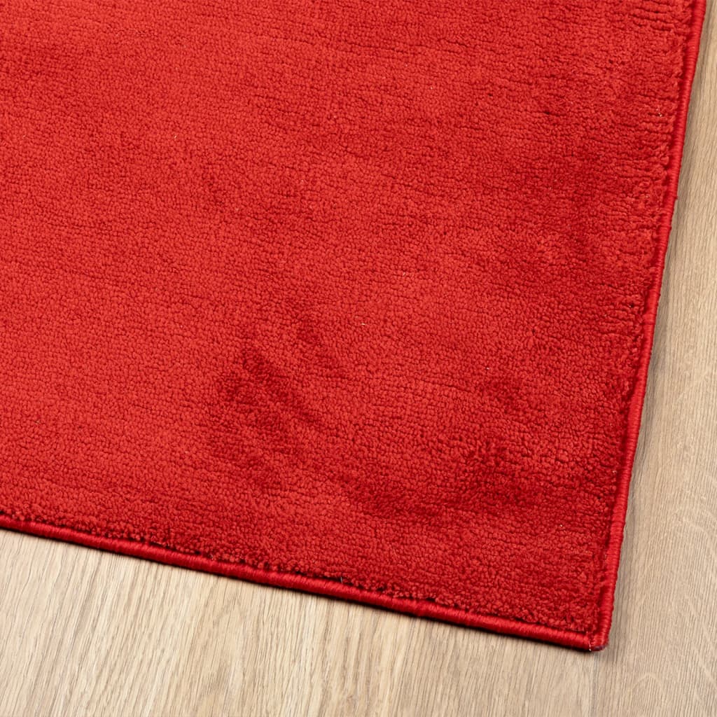 Rug OVIEDO short pile red 160x230 cm