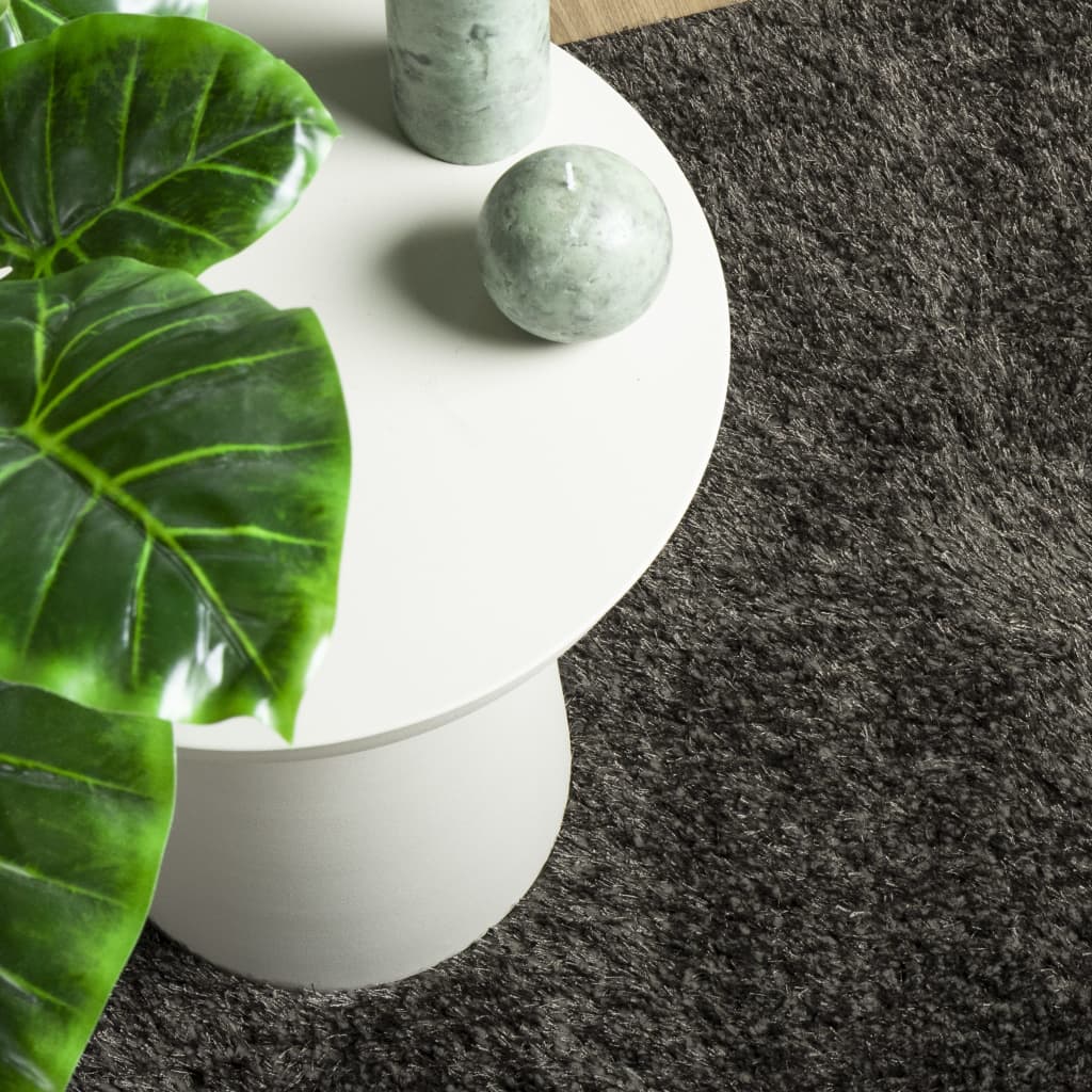 Carpet ISTAN Deep Pile Glossy Anthracite 120x170 cm