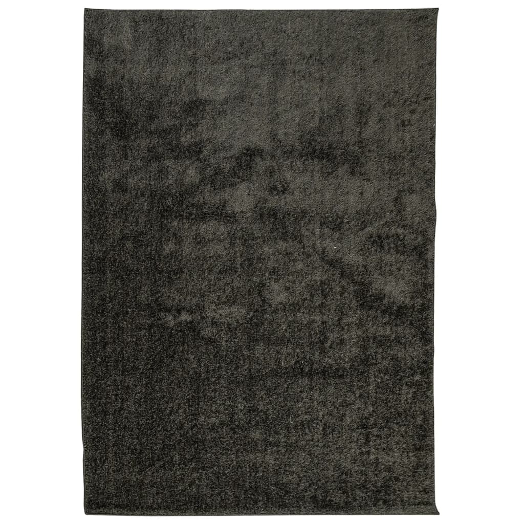 Carpet ISTAN Deep Pile Glossy Anthracite 160x230 cm