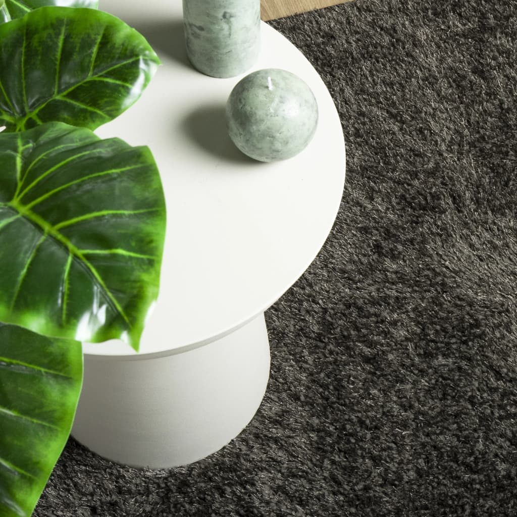 Carpet ISTAN Deep Pile Glossy Anthracite 160x230 cm