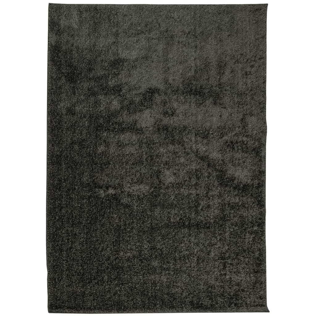 Carpet ISTAN Deep Pile Glossy Anthracite 240x340 cm