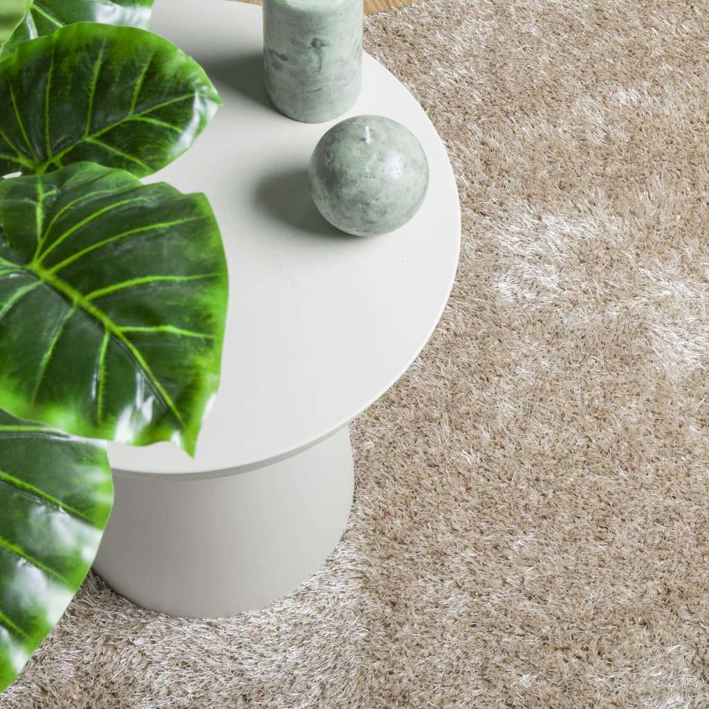 Carpet ISTAN Deep Pile Glossy Beige 80x150 cm
