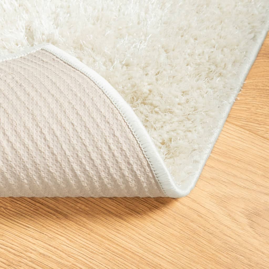 Carpet ISTAN Deep Pile Glossy Cream 100x200 cm