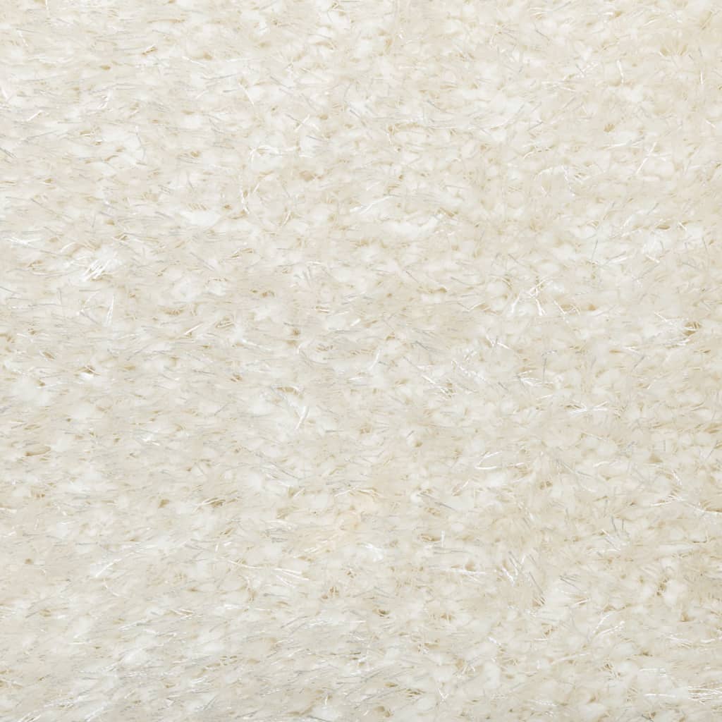 Carpet ISTAN Deep Pile Glossy Cream 140x200 cm