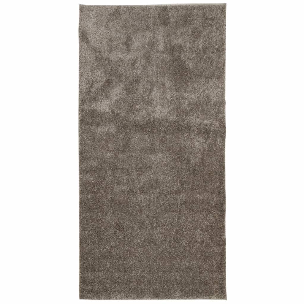 Carpet ISTAN Deep Pile Glossy Grey 100x200 cm