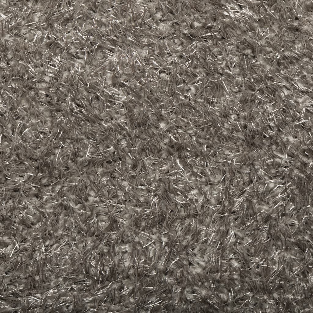 Carpet ISTAN Deep Pile Glossy Grey 120x170 cm