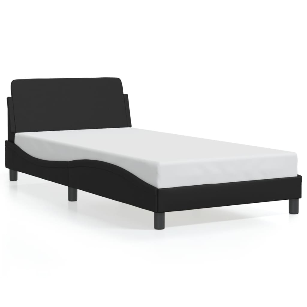 Bettgestell "Dover" Schwarz 100x200 cm Kunstleder