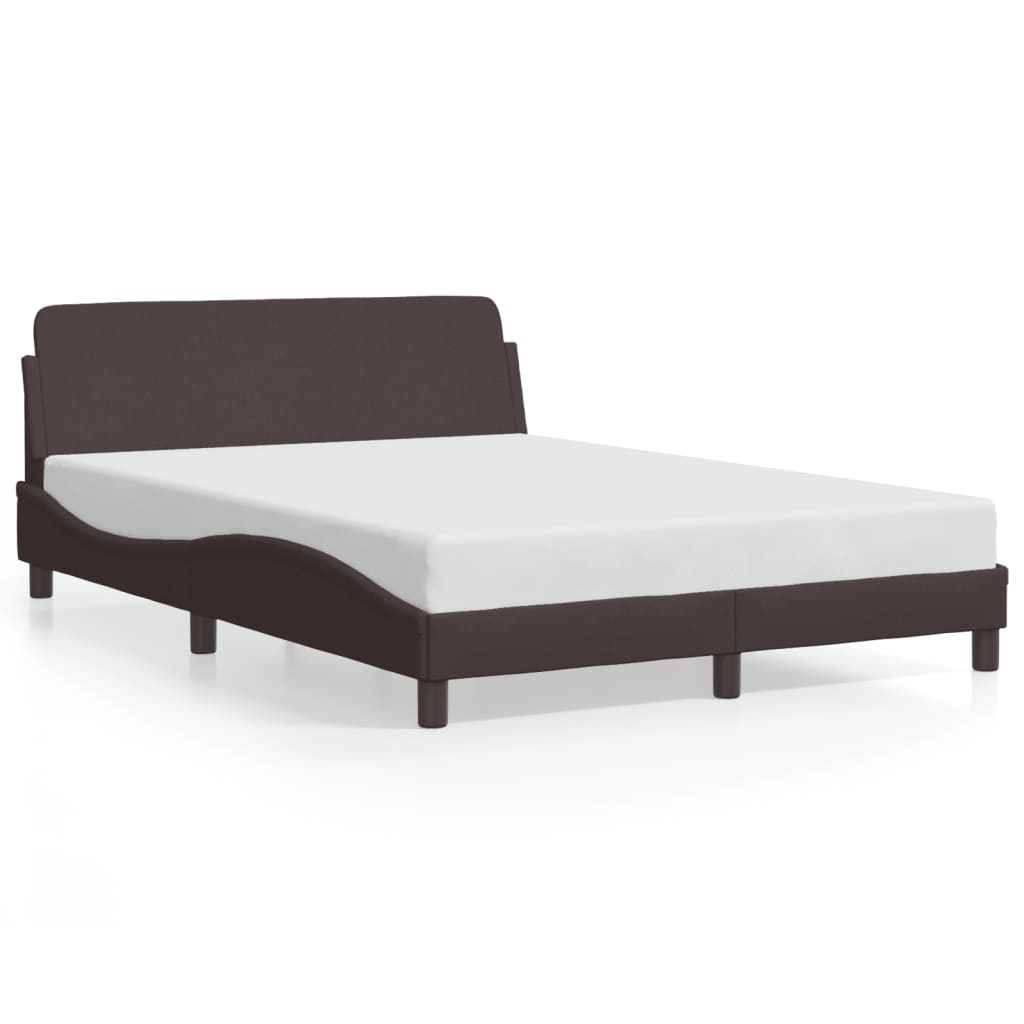 Bettgestell "Dover" Dunkelbraun 140x190 cm Stoff