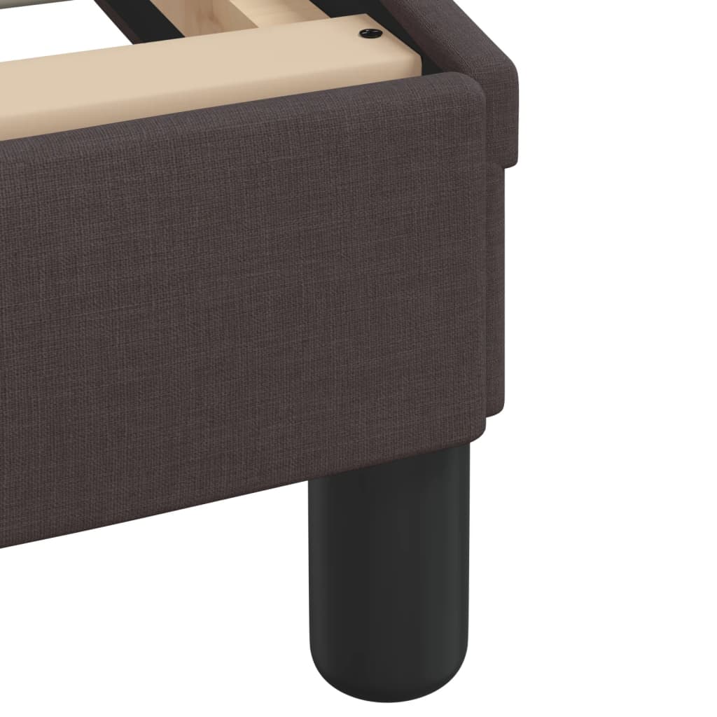 Bettgestell "Dover" Dunkelbraun 160x200 cm Stoff
