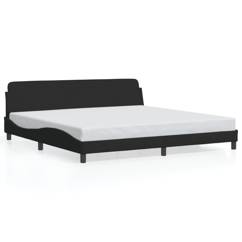 Bettgestell "Dover" Schwarz 200x200 cm Samt