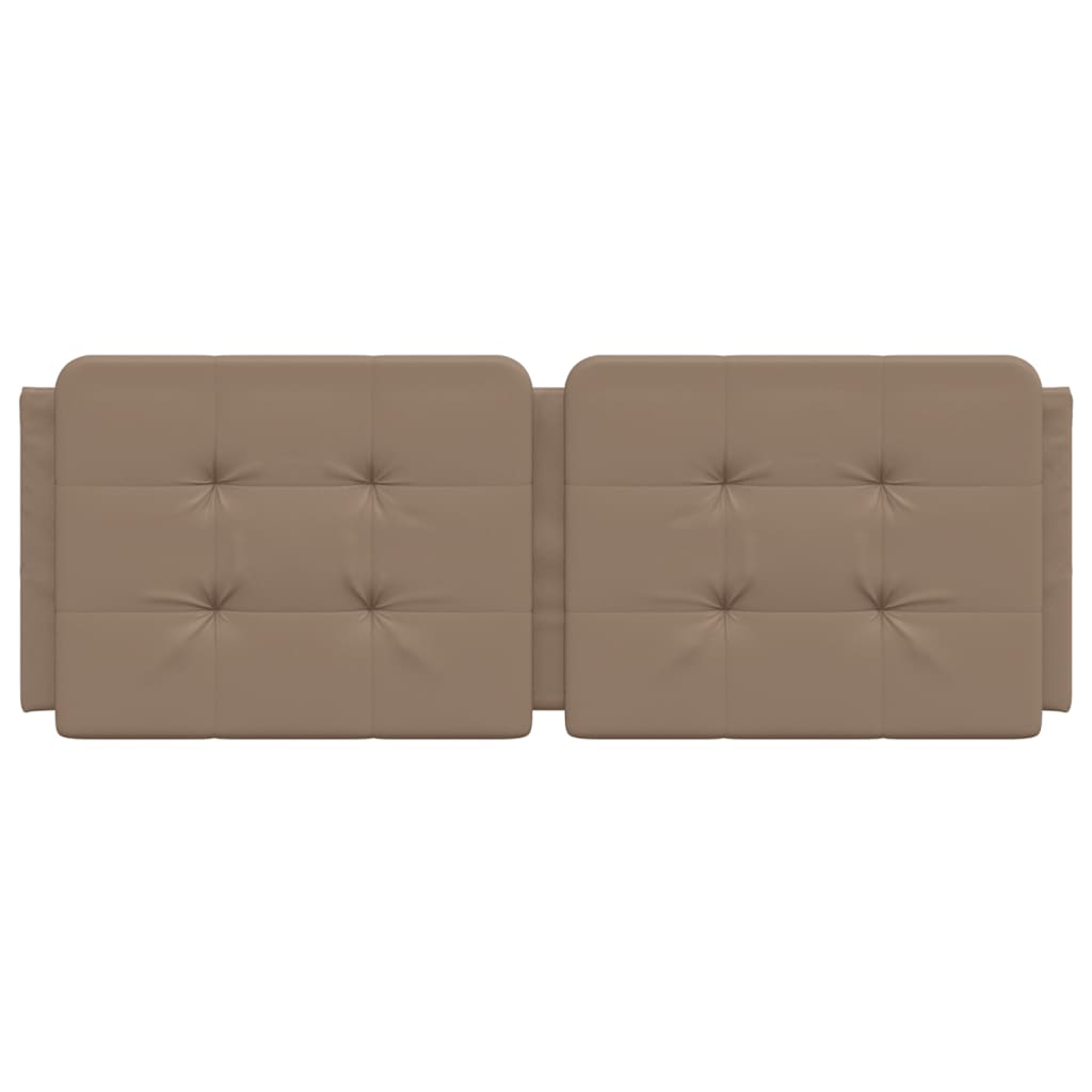 Kopfteil-Kissen "Zadar" Cappuccino-Braun 120 cm Kunstleder