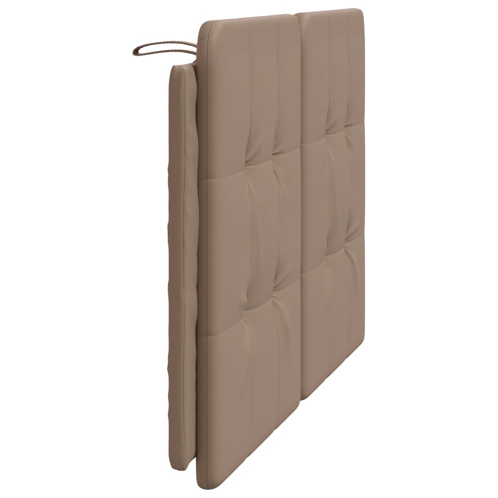 Kopfteil-Kissen "Zadar" Cappuccino-Braun 120 cm Kunstleder