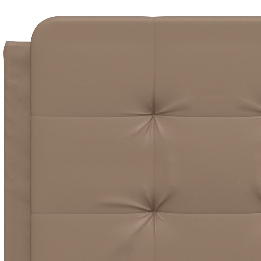 Kopfteil-Kissen "Zadar" Cappuccino-Braun 120 cm Kunstleder
