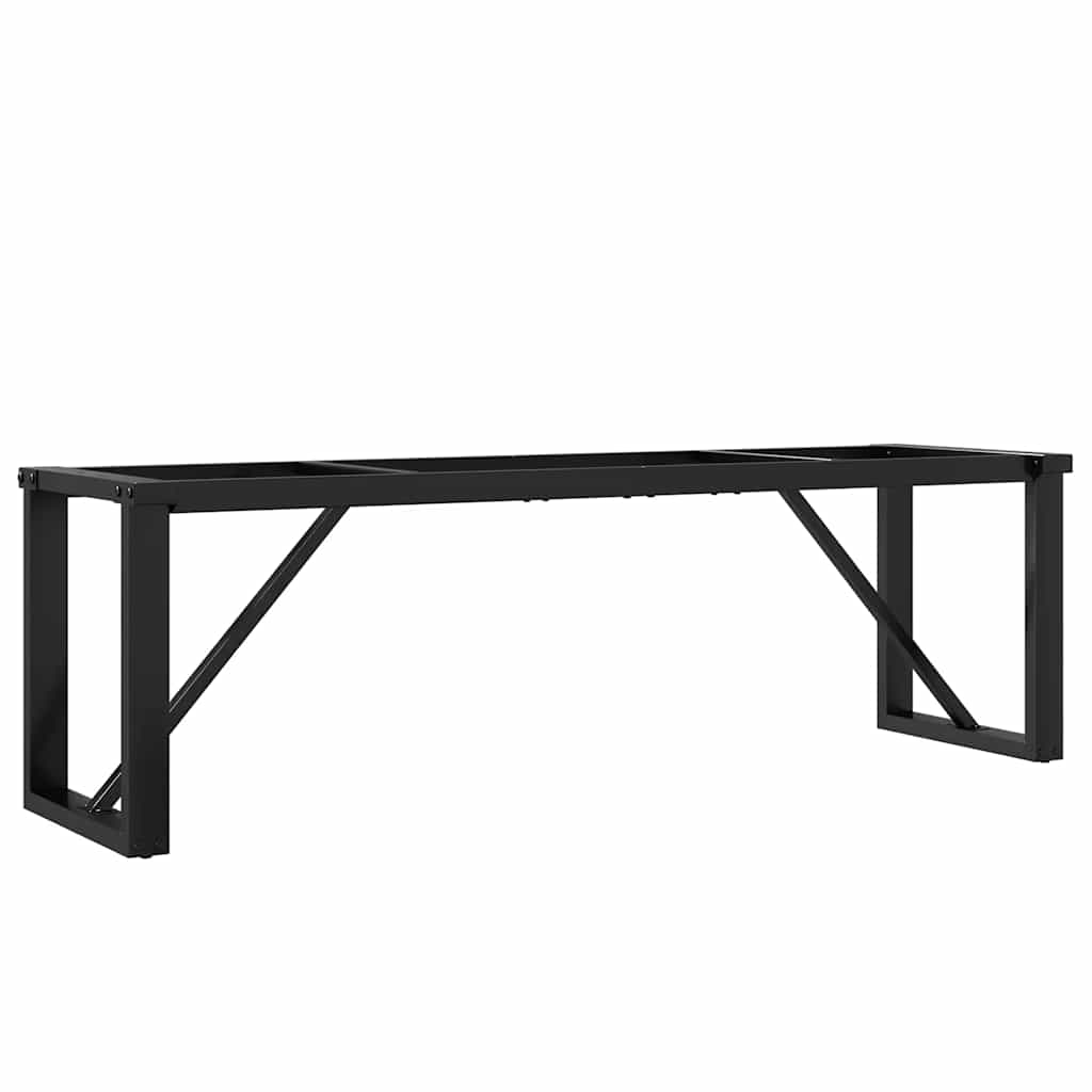 Couchtisch-Gestell in O-Form 140x30x43 cm Stahl