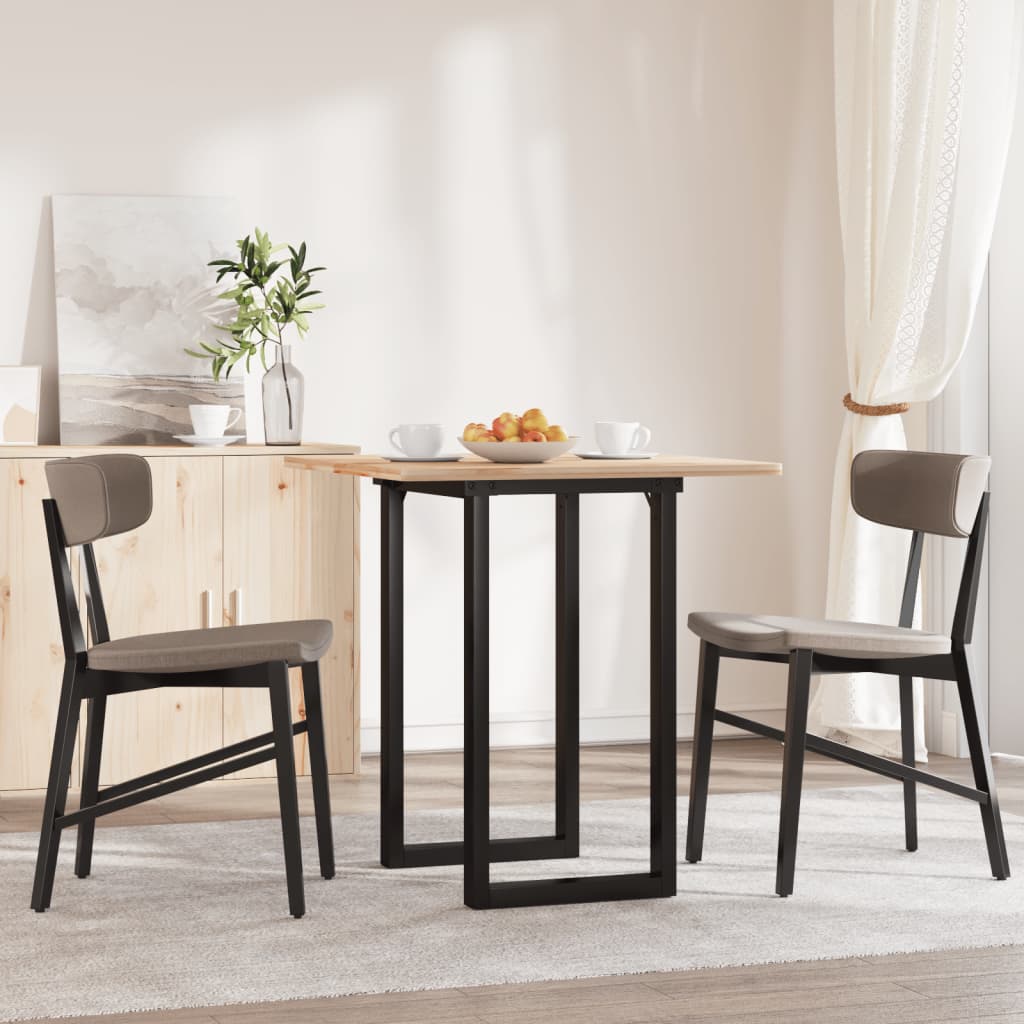 Esstisch-Gestell in O-Form 60x40x73 cm Stahl