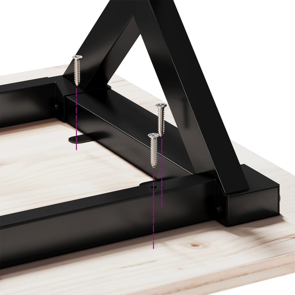 Couchtisch-Gestell in X-Form 140x30x43 cm Stahl