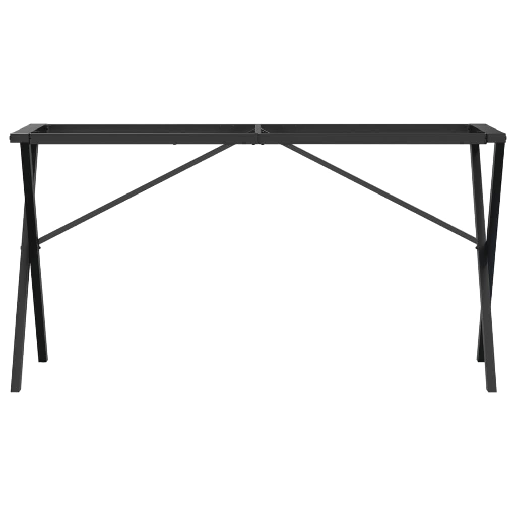 Esstisch-Gestell in X-Form 120x60x73 cm Stahl