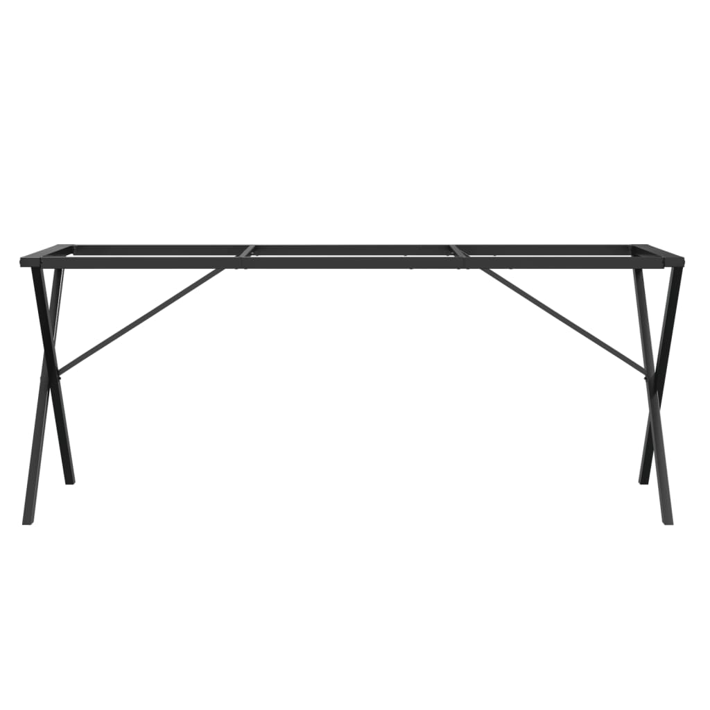 Esstisch-Gestell in X-Form 180x80x73 cm Stahl