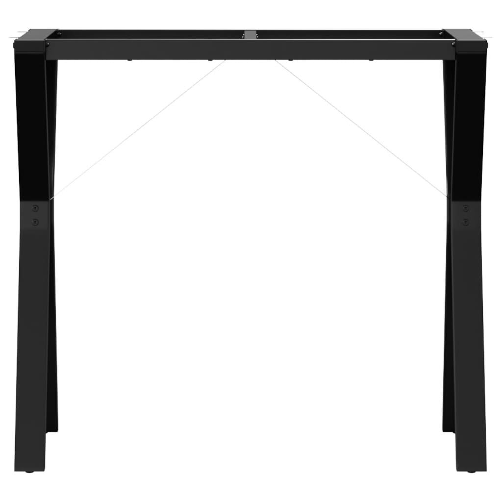 Esstisch-Gestell in Y-Form 80x40x73 cm Stahl