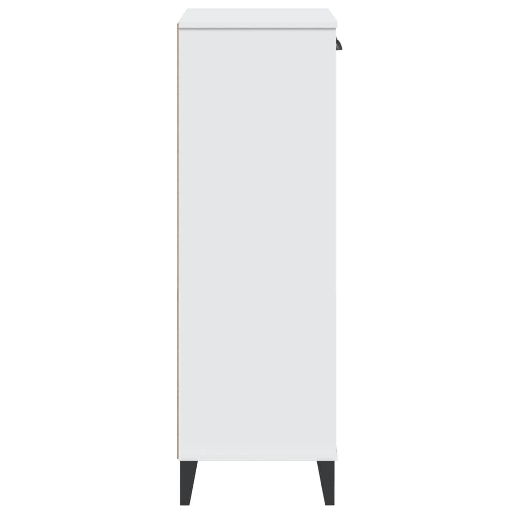 Shoe Cabinet VIKEN White Wood Material