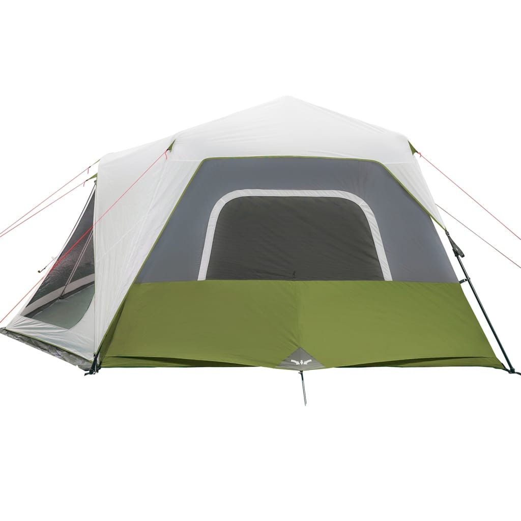 Family Tent with LED 10 Persons Light Green Quick Release