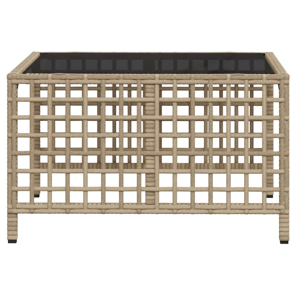 3-piece garden corner sofa set with cushions beige poly rattan