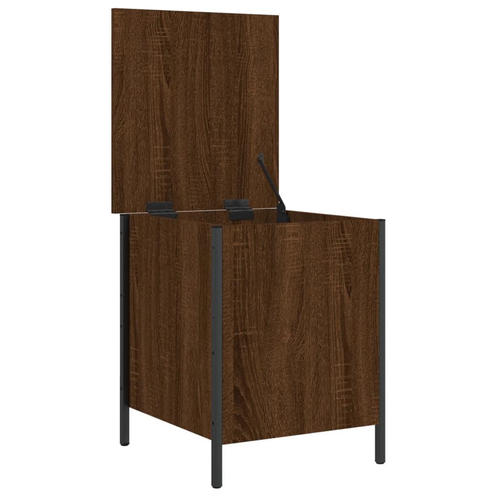 Bench with storage space Brown Oak 40x42.5x50 cm Wood material