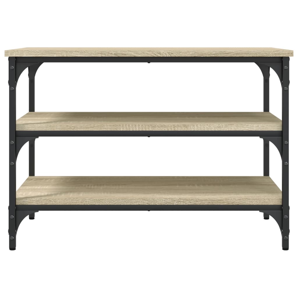 Shoe bench Sonoma oak 70x38.5x49 cm wood material
