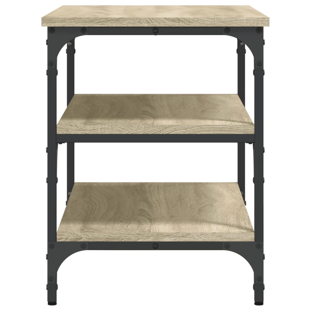 Shoe bench Sonoma oak 70x38.5x49 cm wood material