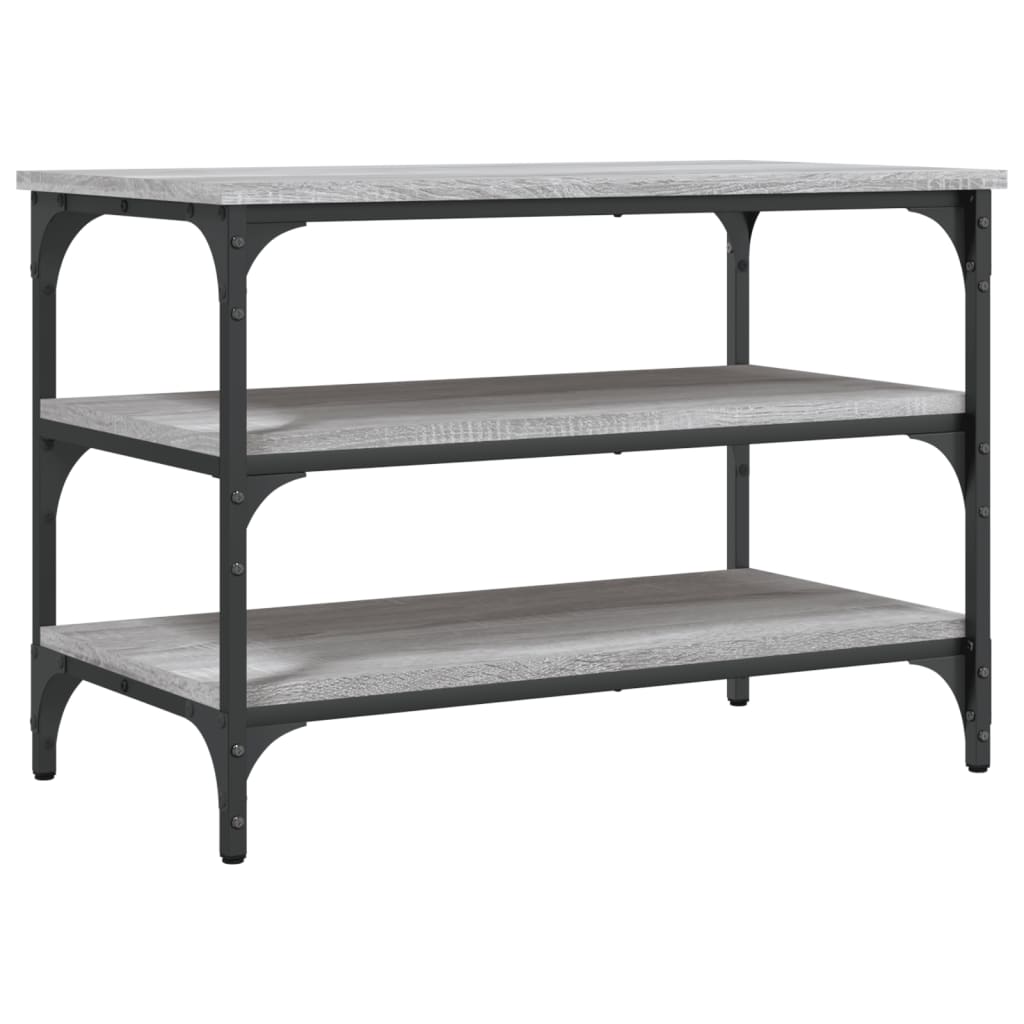 Shoe Bench Grey Sonoma 70x38.5x49 cm Wood Material