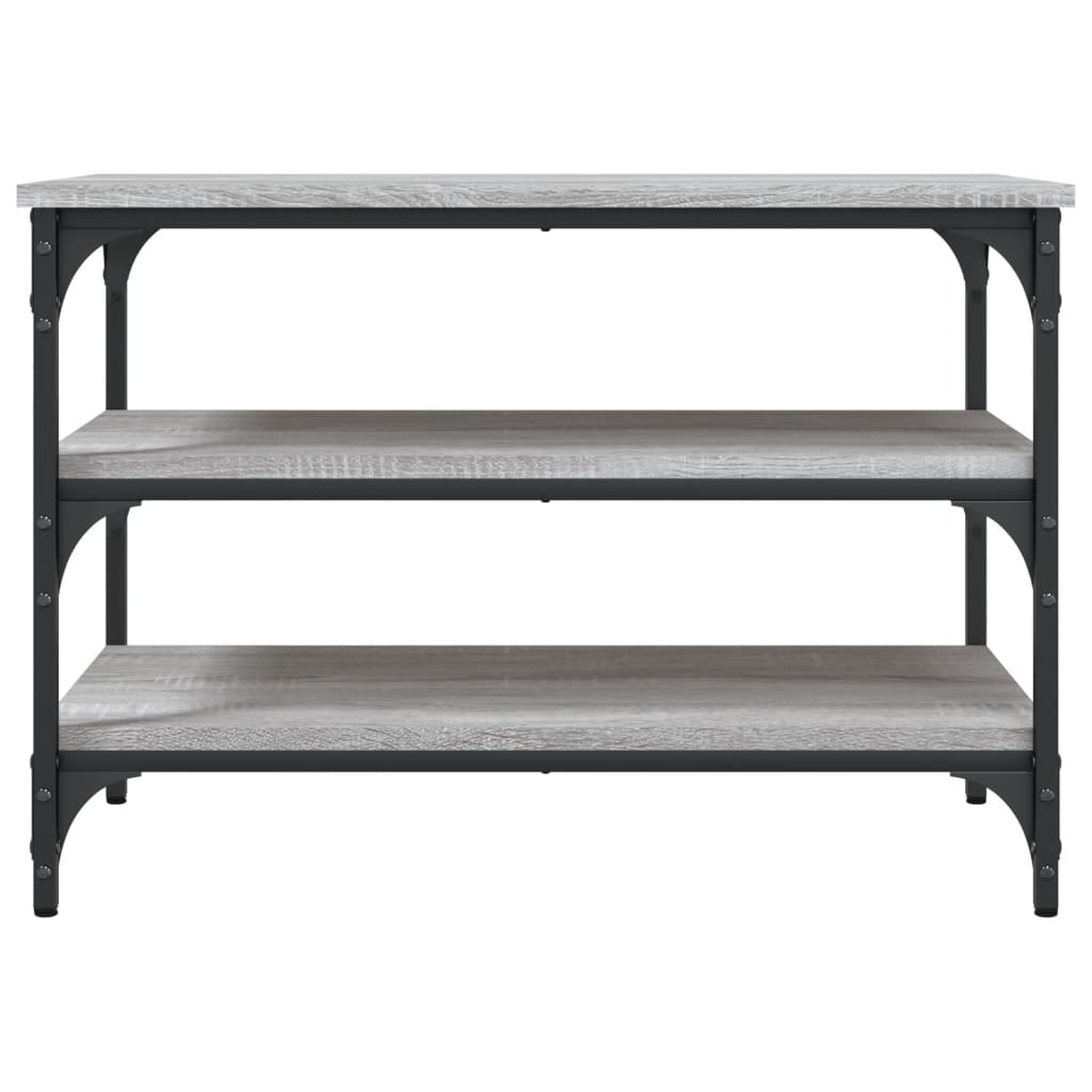 Shoe Bench Grey Sonoma 70x38.5x49 cm Wood Material