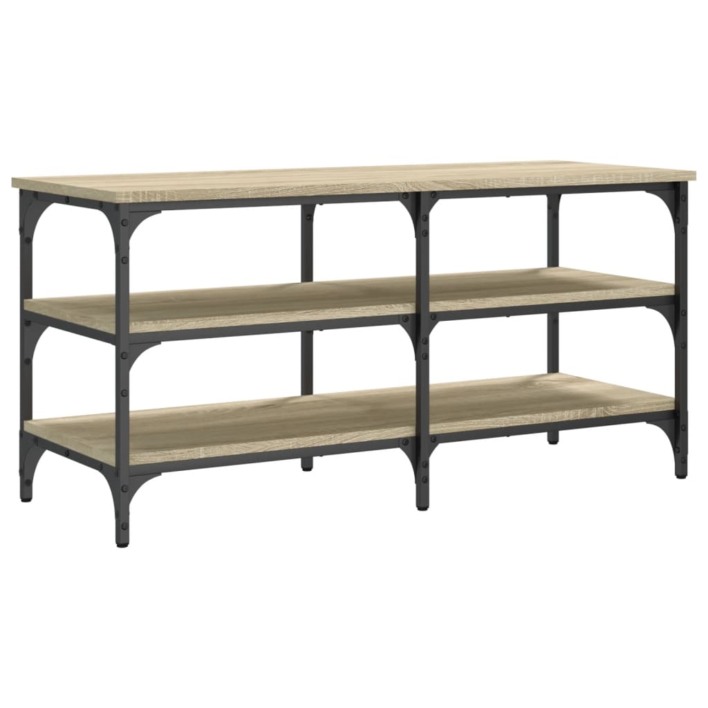 Shoe bench Sonoma oak 100x38.5x49 cm wood material