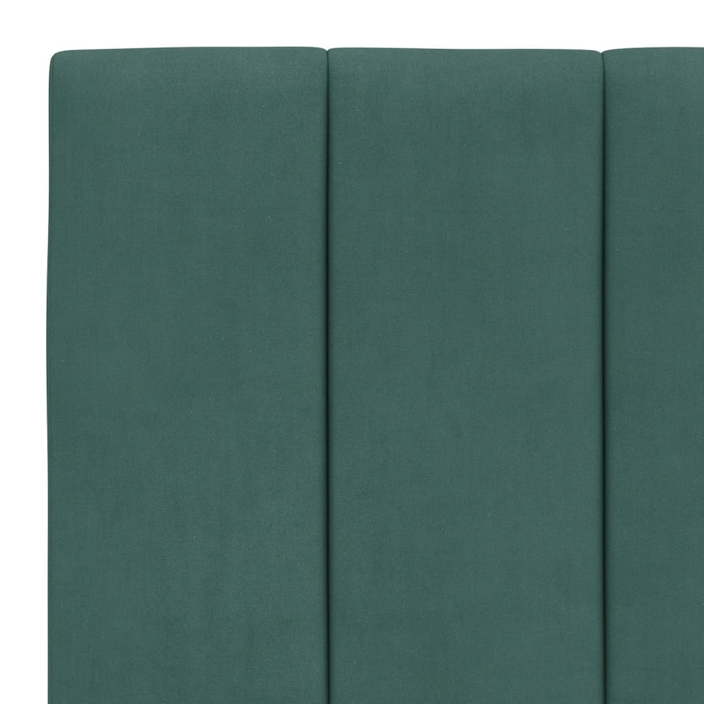 Bettgestell ohne Matratze "Hanko" Dunkelgrün 90x200 cm Samt