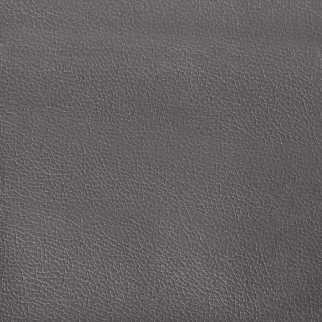 Bettgestell ohne Matratze "Zadar" Grau 100x200 cm Kunstleder