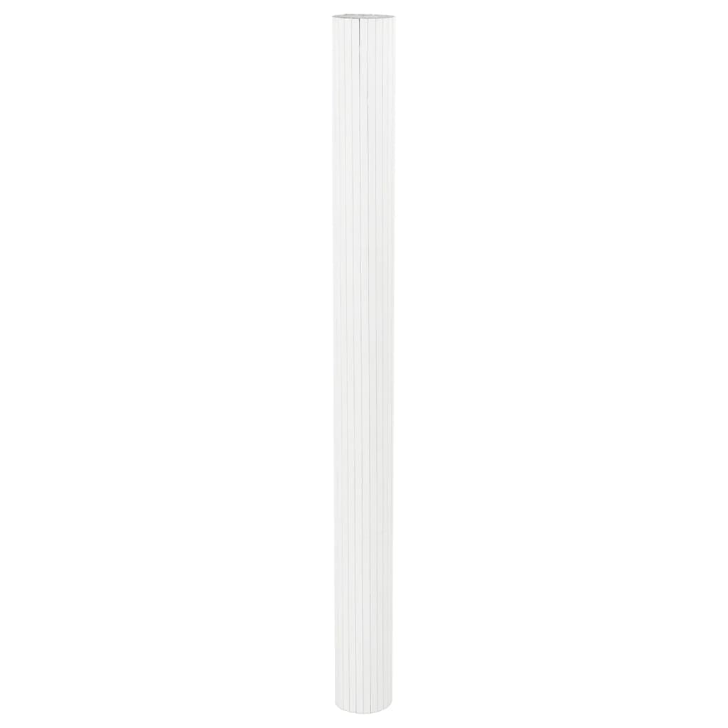 Paravent White 165x400 cm Bamboo