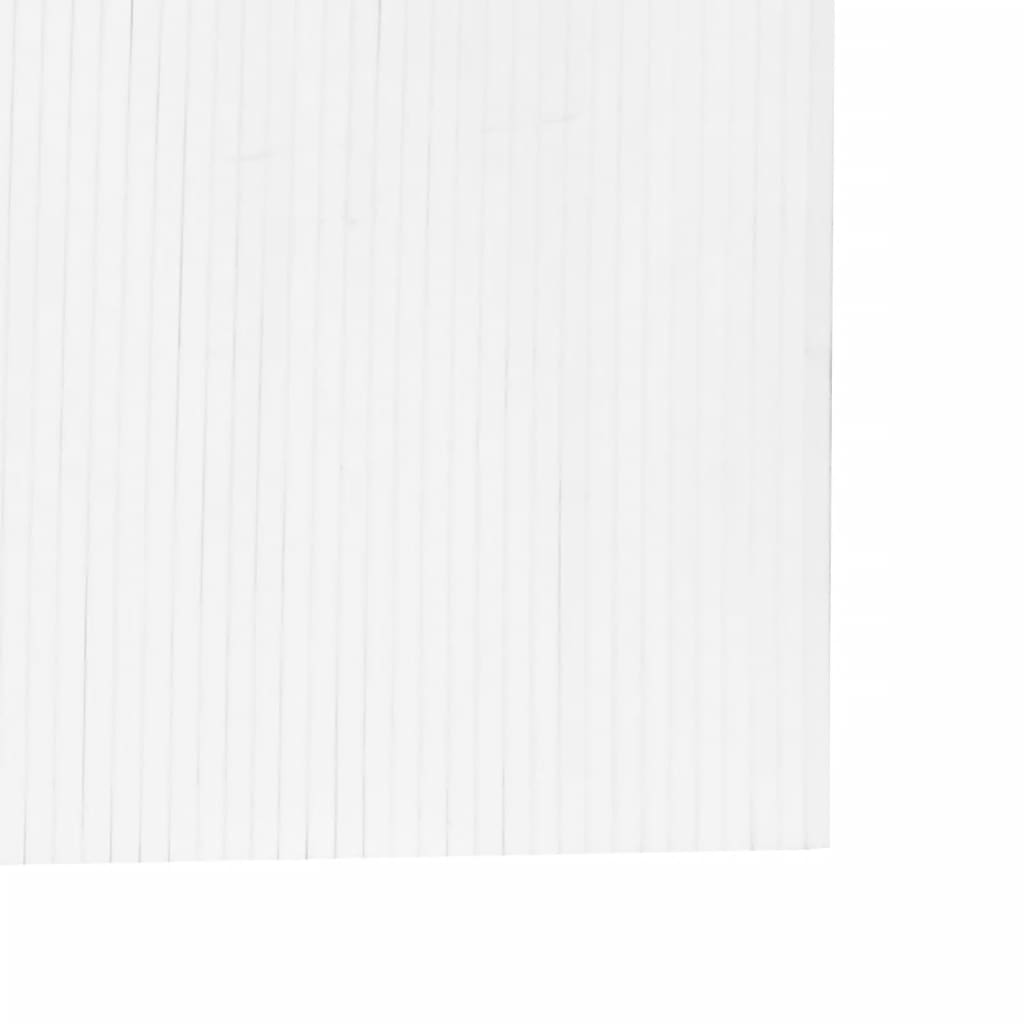 Paravent White 165x400 cm Bamboo