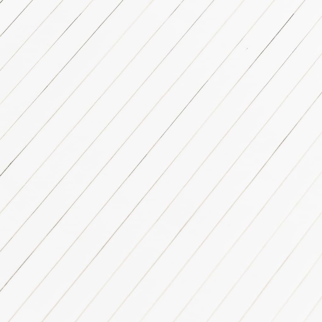 Paravent White 165x400 cm Bamboo
