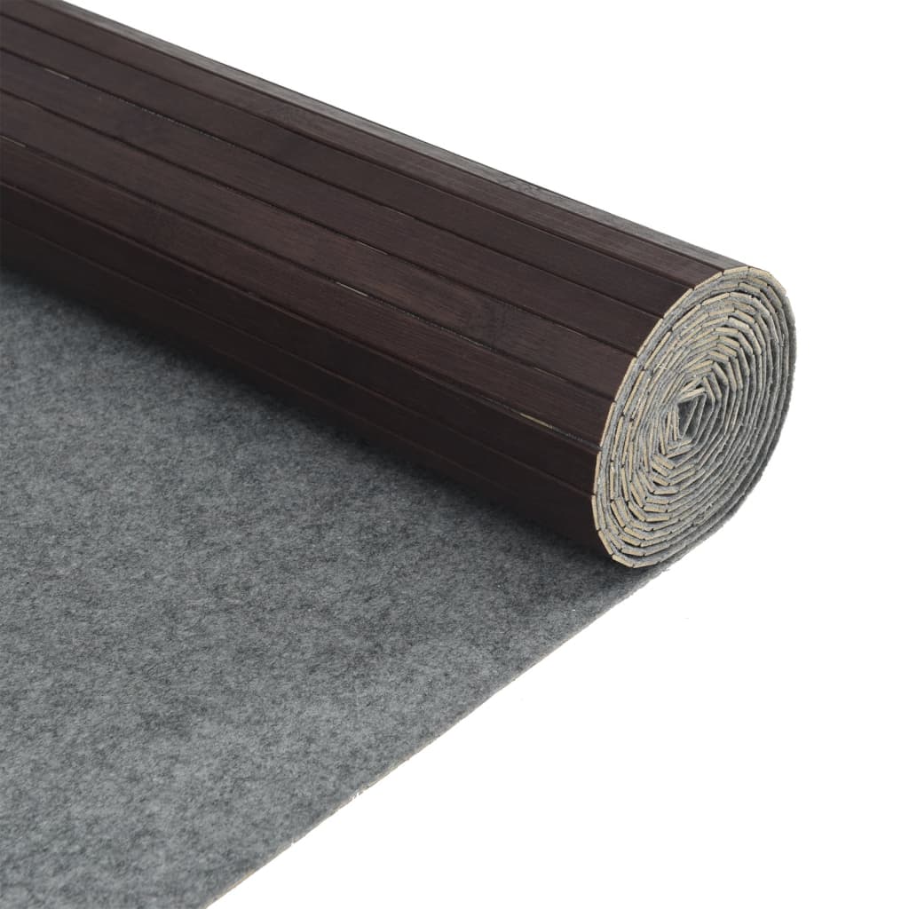 Screen dark brown 165x600 cm bamboo