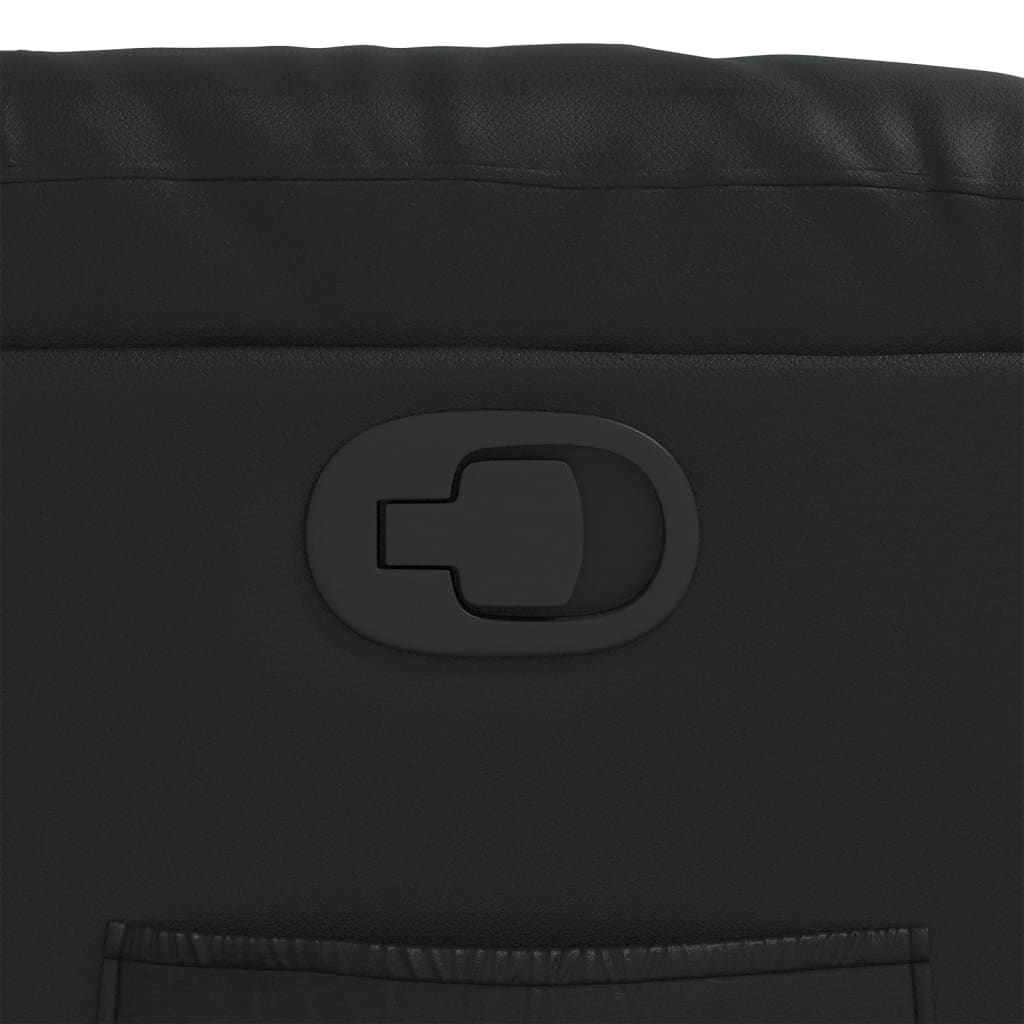 Relaxing Chair Black Faux Leather