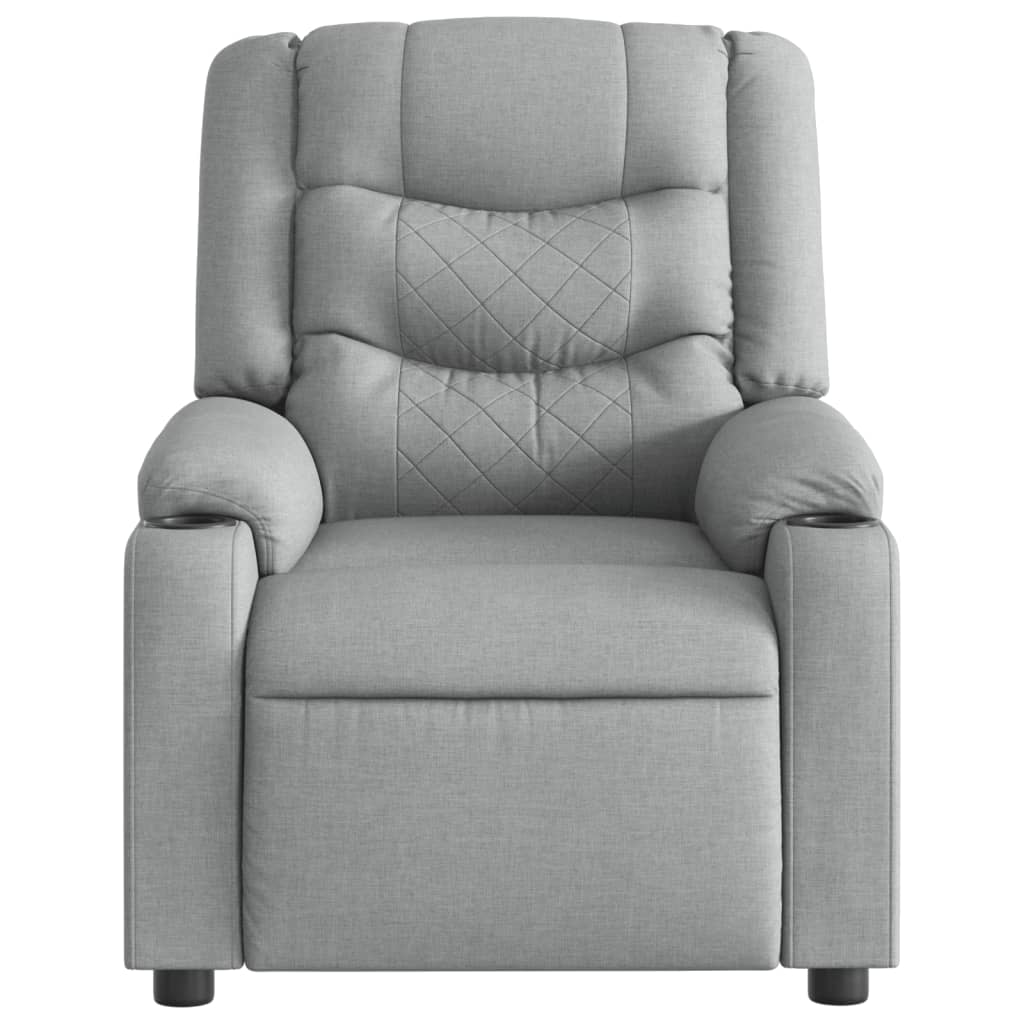 massage chair light gray fabric