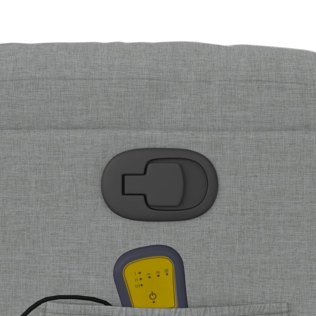 massage chair light gray fabric