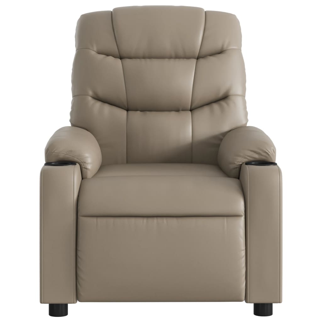 Massage Chair Cappuccino Brown Faux Leather