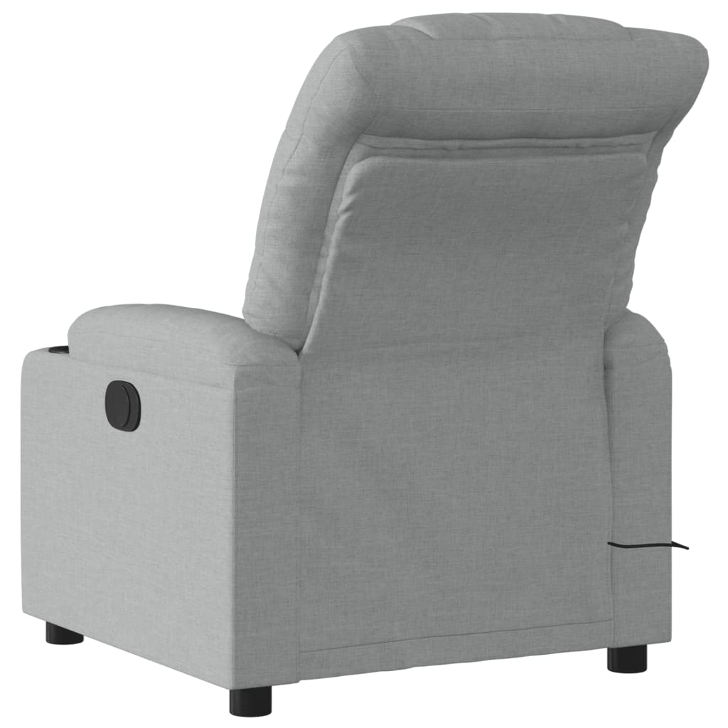 massage chair light gray fabric