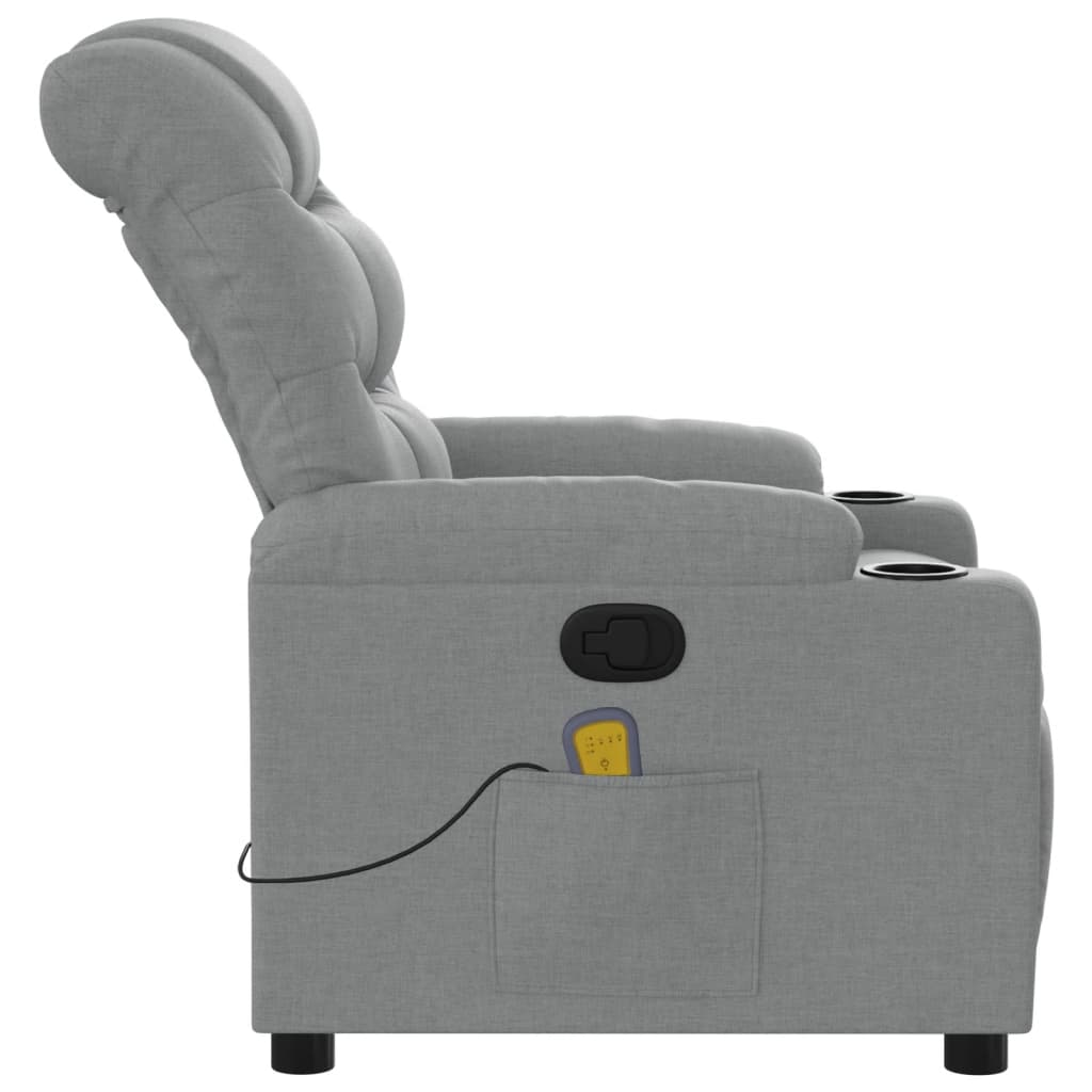 massage chair light gray fabric