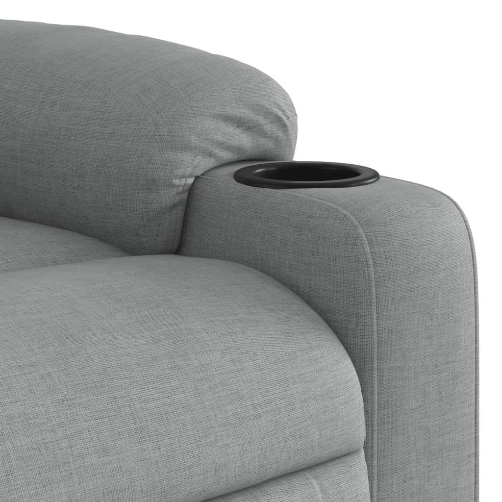 massage chair light gray fabric
