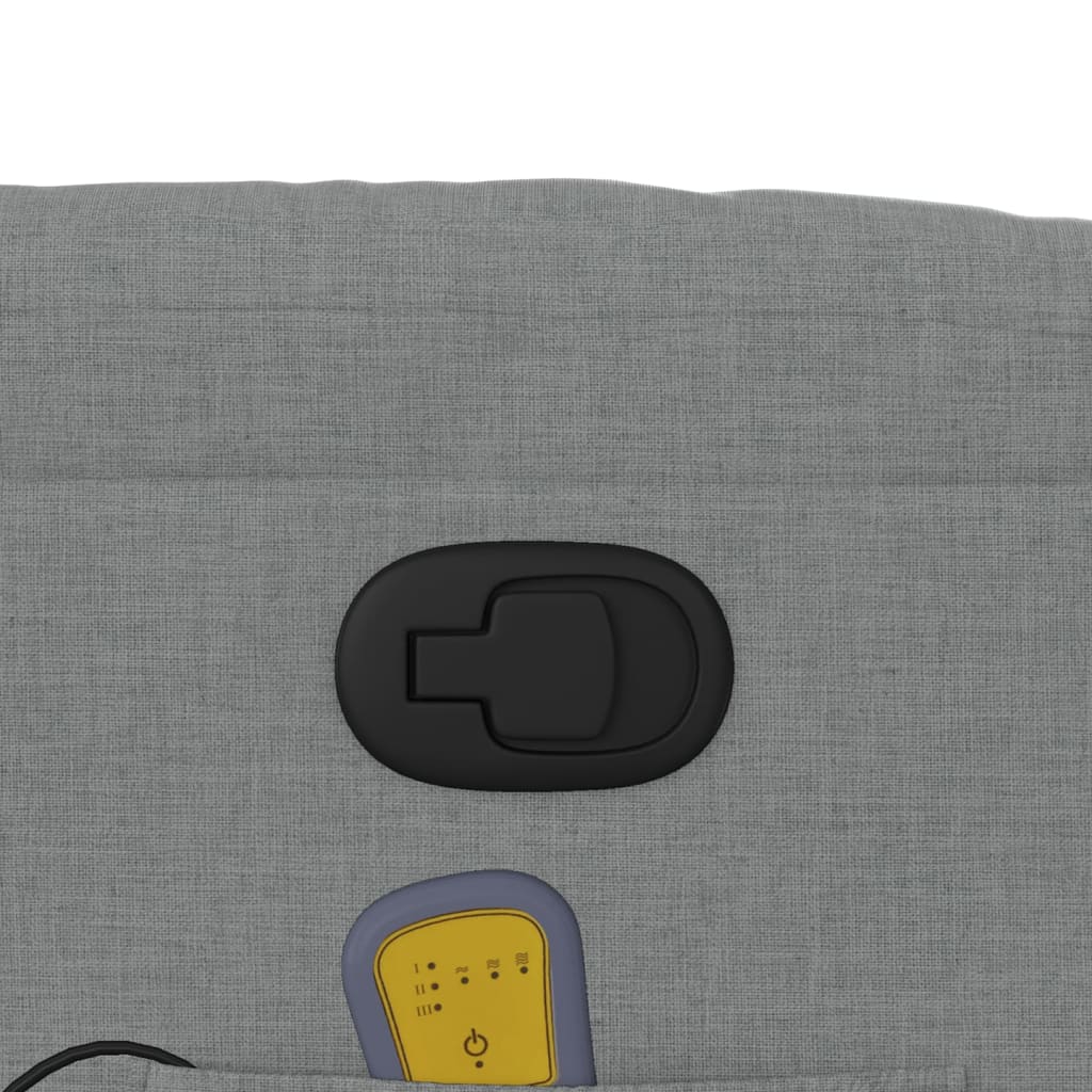 massage chair light gray fabric