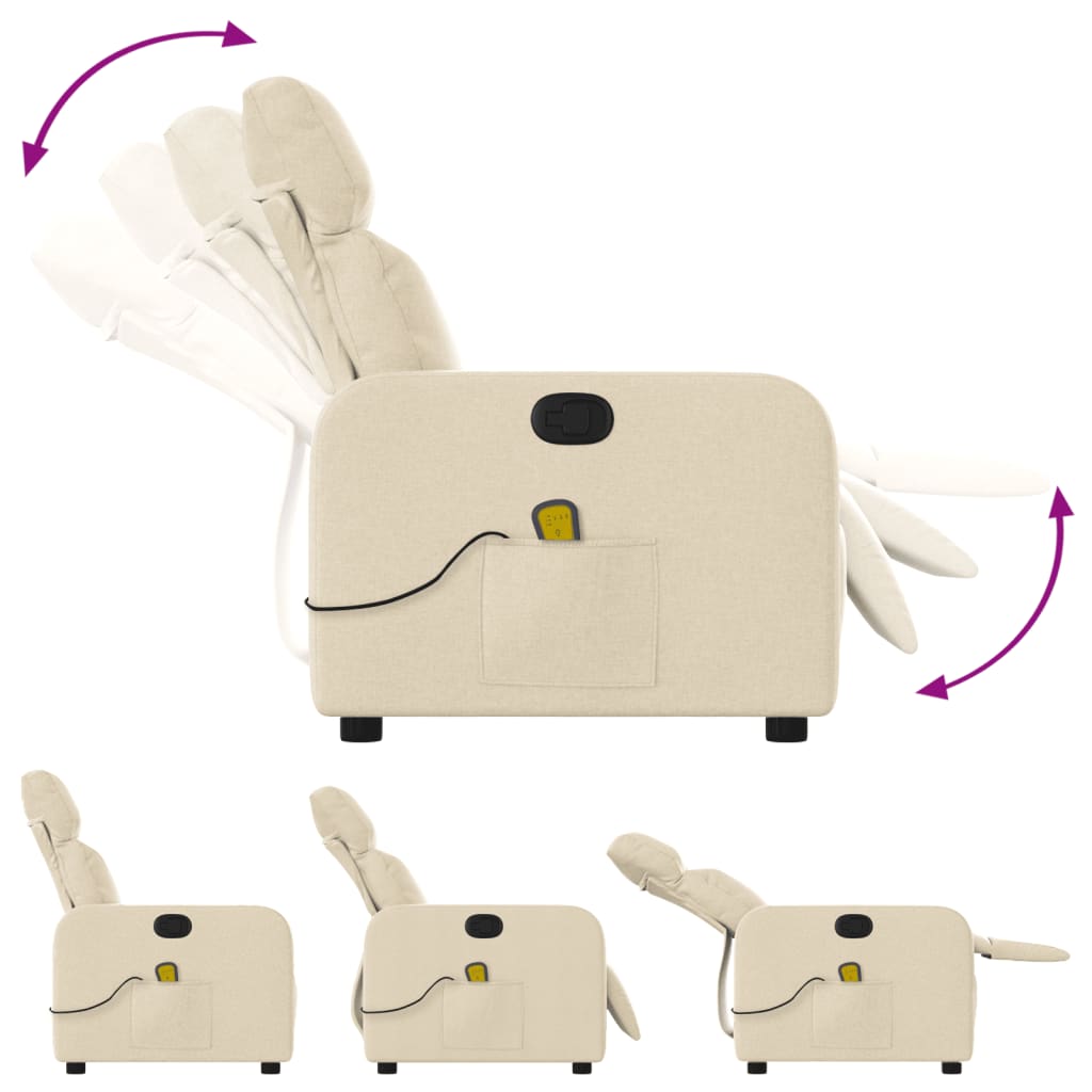 massage chair cream fabric