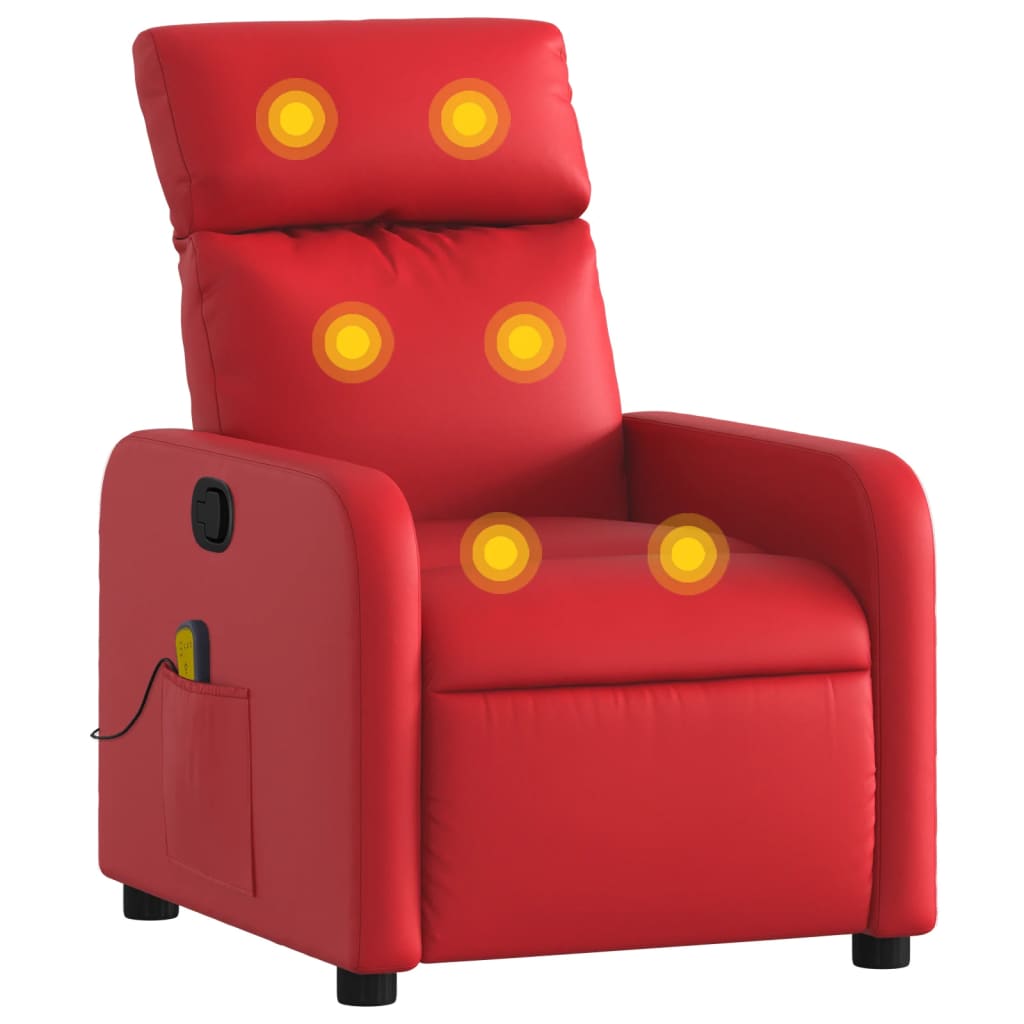 massage chair red imitation leather