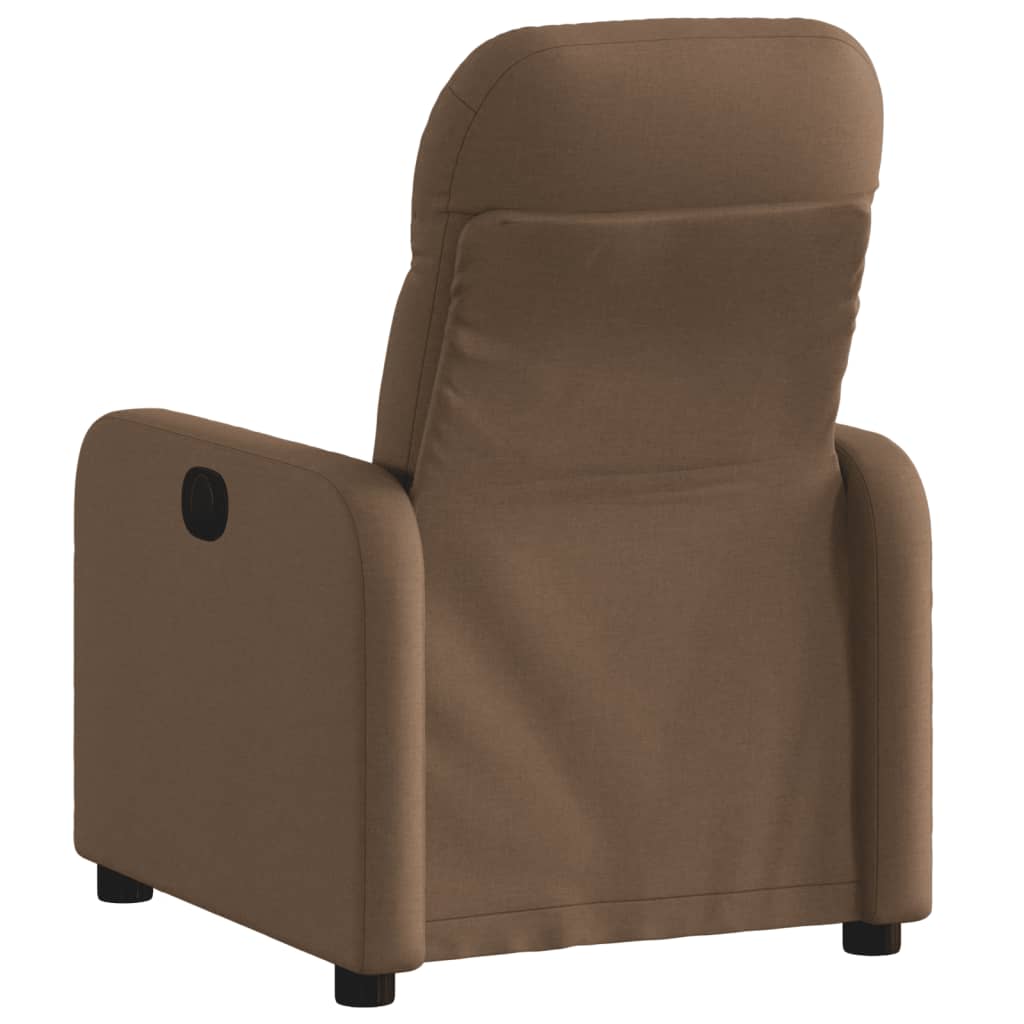 Relaxing Chair Brown Fabric